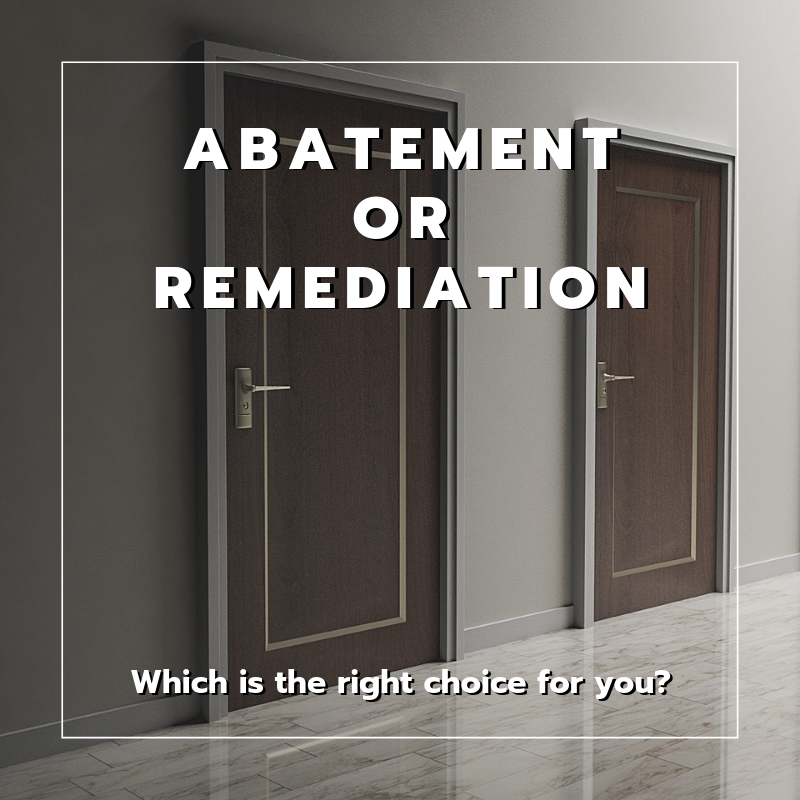Abatement or Remediation