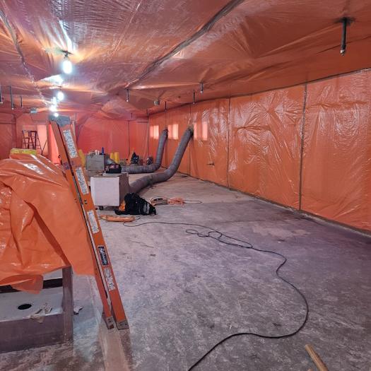 building with asbestos